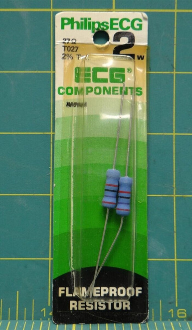 Philips ECG 2% Tol T027 27 Ohms 2W Flameproof Resistor