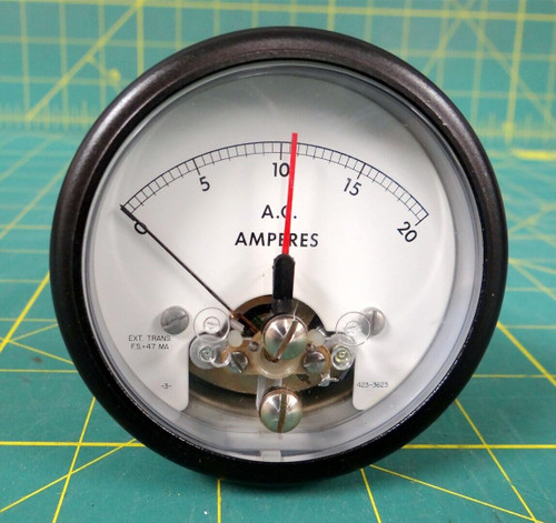 Westinghouse Relay Meter 0-20 A.C. Amperes P/N 342C401H24
