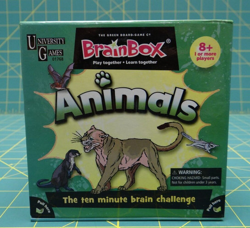 University Games BrainBox Memory Game Animals Edition Ages 8 and Up