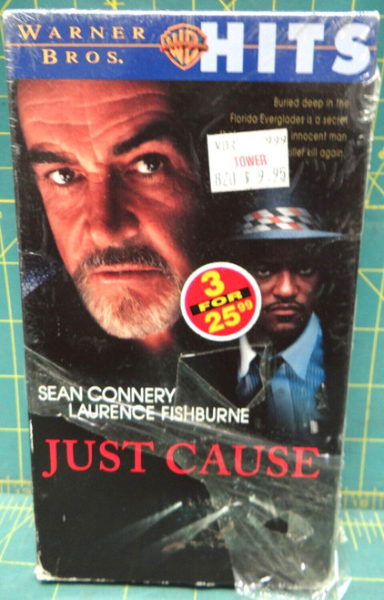 Just Cause 1998 VHS Rated R Sean Connery 102 mins Warner Home Video