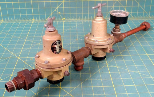 Dual Norgren Regulators 11-002-067 With 0-160 PSI Gauge