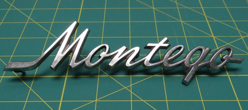 Vintage 1960's Mercury Montego Sedan Rear Quarter Emblem 7-1/8" X 1-5/8"