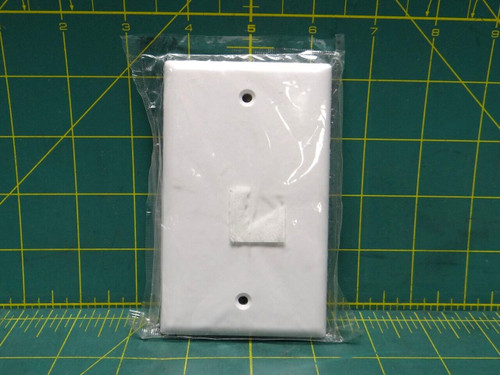 COOPER 2129W-BOX WALLPLATE 1-GANG BLANK THERMOSET BOX MOUNT STANDARD WHITE