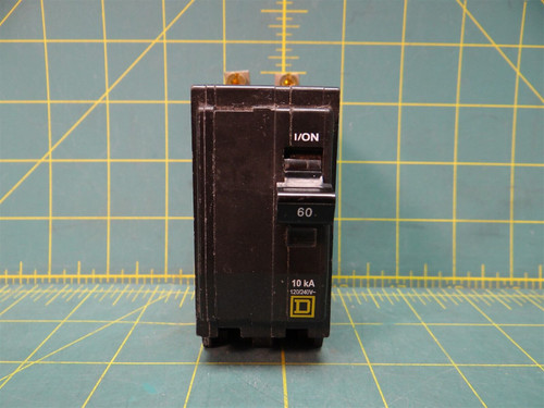 New Square D QOB260 Circuit Breaker 60 Amps 2 Pole 120/240 Vac At 50/60 Hz 10kA