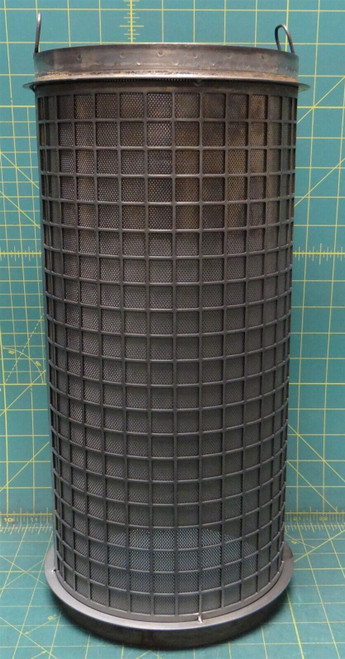 17-1/8" Russell Finex 26464/H/400 SS Microscreen Filter 7-1/4" Dia., 400 Micron