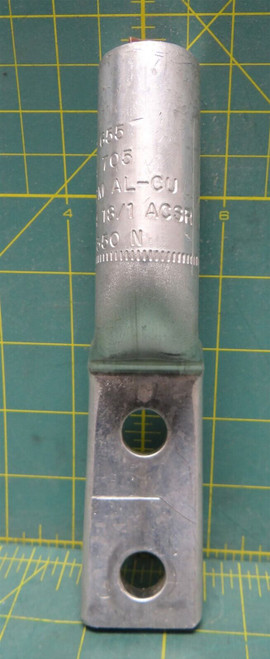 HOMAC ASL-350-N Aluminum Two-Hole NEMA Stackable Straight Lug, Concentric 336.4