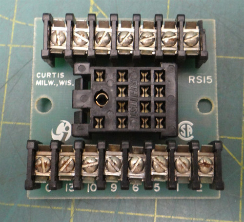 Curtis Industries Relay Socket Channel Track RS15 15 Positions Screw Terminal