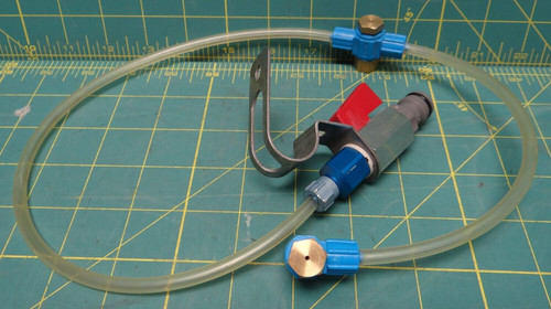 Clear Tube Assembly With Ball Valve and Gardena Fitting, 29-1/2" Overall Length