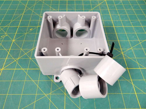 Kraloy Double Gang Box FSCCU-2-050710 Damp and Wet Locations