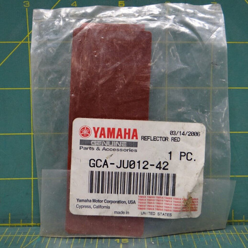 Genuine OEM Yamaha Red Reflector GCA-JU012-42-00