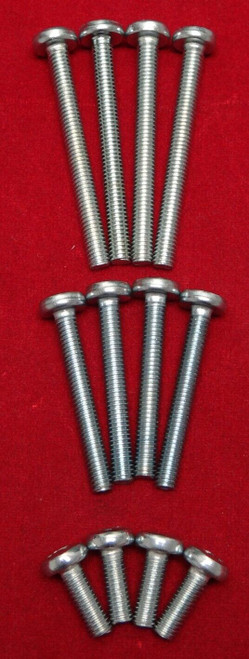 12 Piece Size M4 Screw Lot, Mixed Lengths, Pan Head Phillips Drive