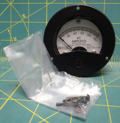 AMMETER DIXSON INC., MODEL 214858, AC AMPERES (0-150), NSN: 6625-00-494-0820