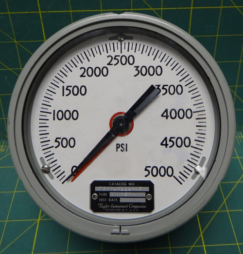 Taylor Instruments 4 1/2" Pressure Gauge 5000 PSI 78KF16222-45