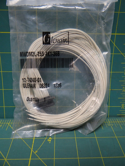 Glenair MWDM2l-25S-4K1-36B Connectors Micro D Prewired Con 25cnt SKT #24awg