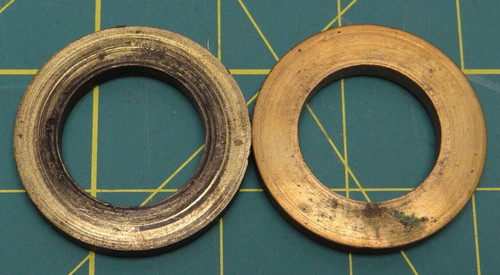 Qty: 2 Metal Spacer Discs 28.5mm ID, 47.13mm OD, 6mm Thick