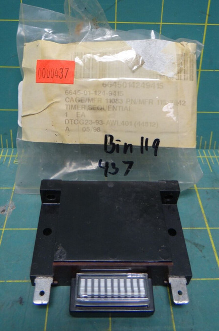 Caterpillar Sequential Timer, P/N 115-7942, Black, NSN: 6645-01-424-9415