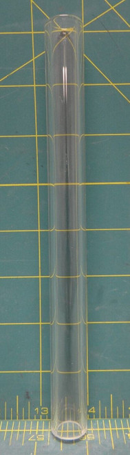 Clear Glass Tube 8" Long, 0.5" ID, 0.733" OD