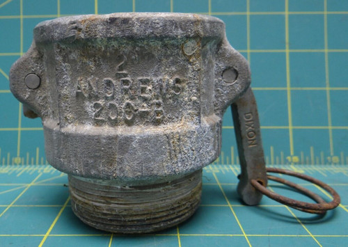 2" Andrews Dixon 200-B MS 27026-11 Cam Lock Coupling Male Threads