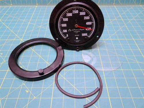 Ametek / Solfrunt P/N 1943 0-5000 PSI Gauge 6" - PARTS ONLY