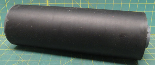 Conveyor Belt Pulley Keyhole Bore Rubber Coated Steel 14in L 4.5in OD 1in ID 