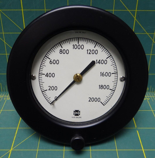 3 1/2" USG 0-2000 PSI LBM 1/4 NPT Conn. Front Flange