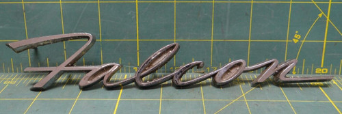 Vintage Original 1960's Ford Falcon Trunk Rear Deck Lid Badge 8.25" C2DB-160984