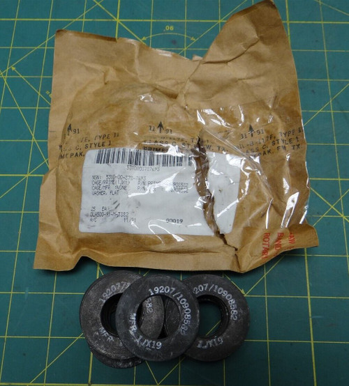 Washer, Flat 1.75" Diameter, Steel, P/N 10908582 NSN 5310-00-878-7693, Lot of 25
