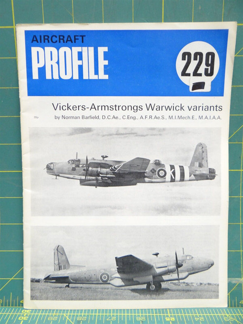 Aircraft Profile #229 Vickers-Armstrongs Warwick Variants 9.75" X 7.25"