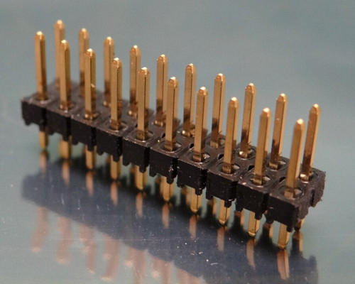 QTY: 57 Board-To-Board Connector, 2.54 mm, 20 Contacts, Header, TSW Series