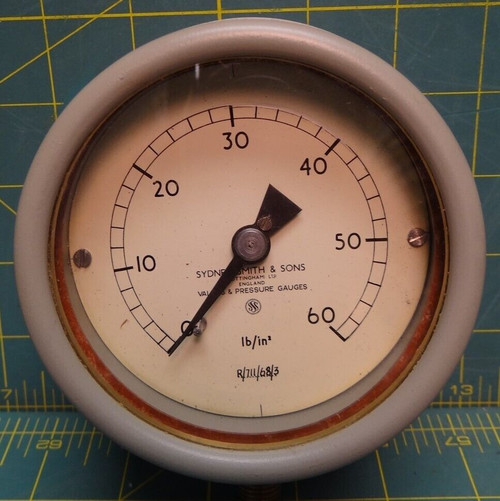 3 1/2" Sydney Smith & Sons 0-60 lb in LM 1/4 NPT 