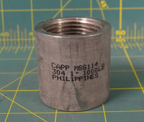 Capp MSS114 Coupling 304 Stainless Steel     1" NPT