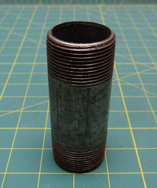 1-1/4" Male NPT Pipe Nipple Plumbing Threaded Both Ends, 4-1/20" Long