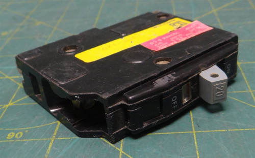 Schneider Electric Square D Miniature Circuit Breaker QHB120 1P 20A 120/240VAC