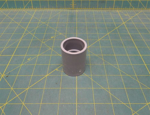 (1) 1" Gray PVC Conduit Coupling Fitting 27mm - Cantex Brand 6141625