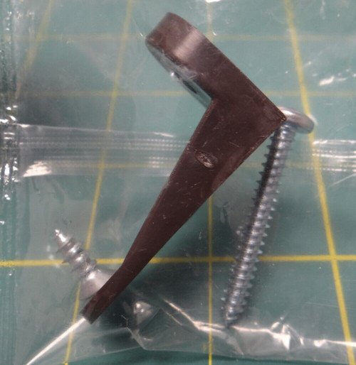 Wagner Black L-Bracket Anchor Wall Secure, 1-3/4" Length