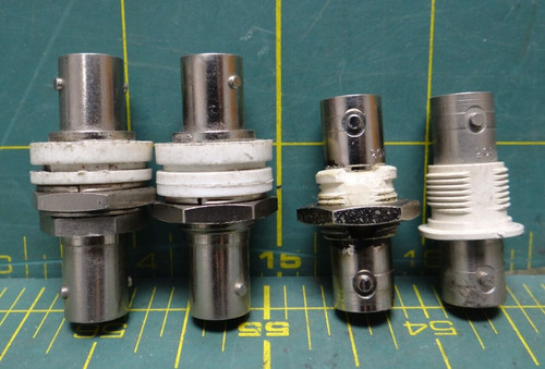 Mixed Lot of 4 Coaxial Adapter Female to Female Pressurized Bulkheads