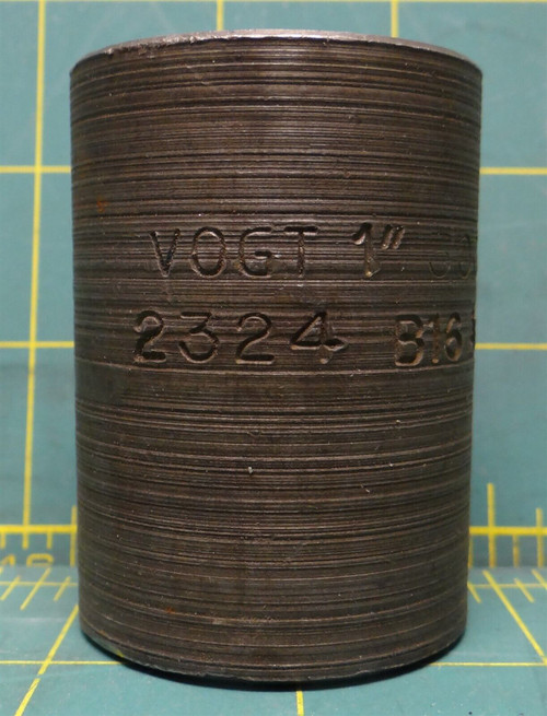 Vogt 1" 3000 Series 2324 B16 A105 NUL Forged Steel Threaded Pipe Coupling