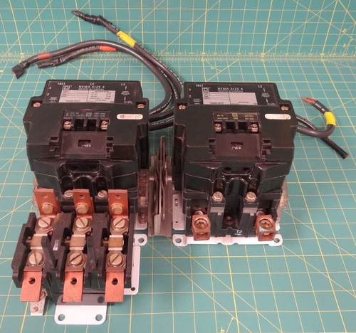 SquareD WYE-Delta Two Speed One Winding Motor Starter Assembly Parts SFO-1 SFO-2