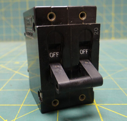 Used Airpax Circuit Breaker 2-Pole 20 Amps