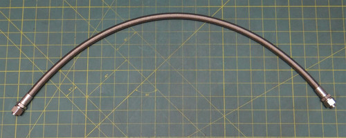 28" Weatherhead H24304 PTFE Hose SS Braid w/ 1/2" Duolok Compression Fittings