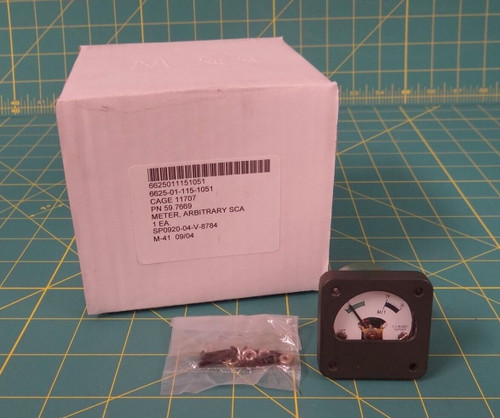 Ideal Meter Co. 59.7669 Volt Meter / Battery Meter NSN 6625-01-115-1051