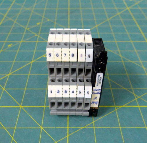 Allen-Bradley 1492-HM2 Contact Blocks (lot of 6) and 1492H Terminal Block