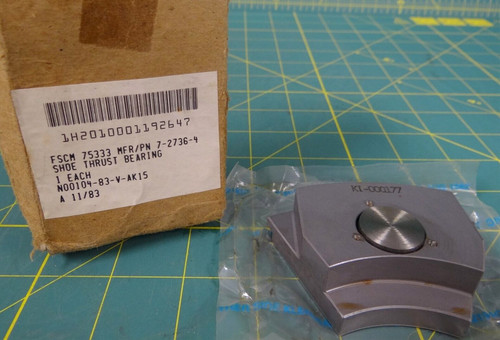 Kingsbury, Inc 7-2736-4 Shoe Thrust Bearing  75333 NSN 2010-00-119-2347 