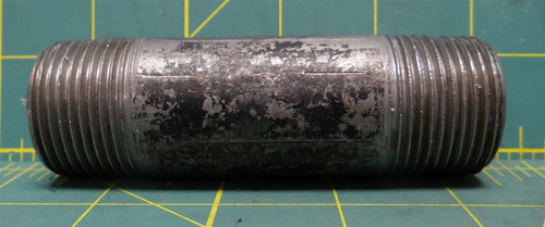 Standard-Wall Steel Pipe Nipple Threaded on Both Ends, 1" NPT, 4" Long