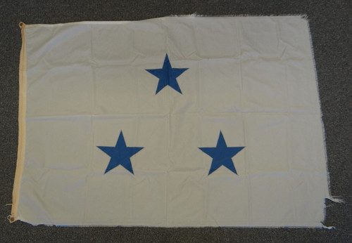 White Flag With Blue Stars 3.5' x 5'
