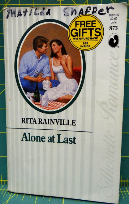 Alone At Last Rita Rainville 1992 Silhouette Romance 873 Paperback Romance