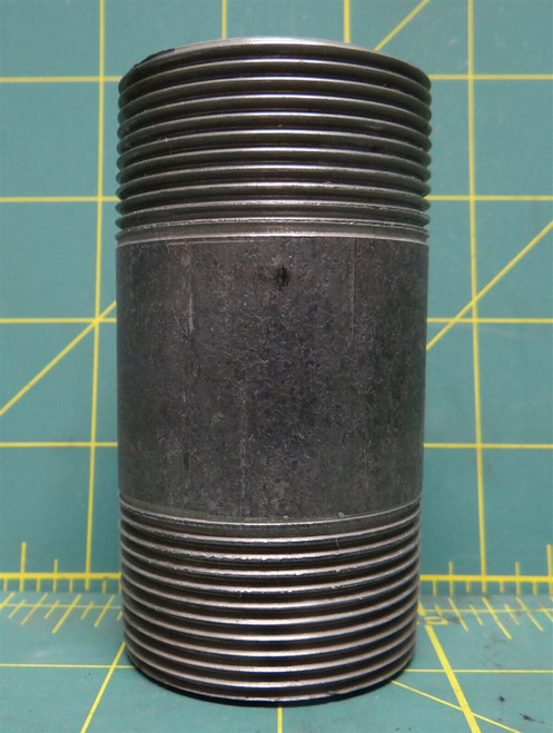 Standard-Wall Steel Pipe Nipple Threaded on Both Ends, 1-1/2 NPT, 3-1/2" Long