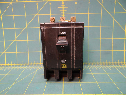 Square D QOB350VH Circuit Breaker 50 Amps 3 Pole 120/240 Vac At 50/60 Hz