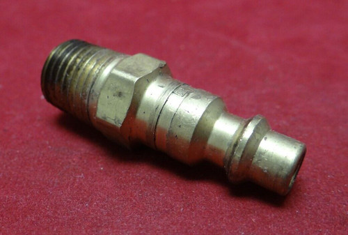 Eaton Hansen B10 Brass Coupler Plug 1/4" Body size x 1/4" Male
