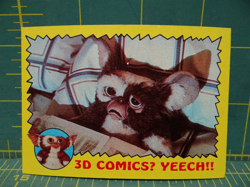 Gremlins Collectible Trading Card 1984 3D Comics? Yeech!! #16